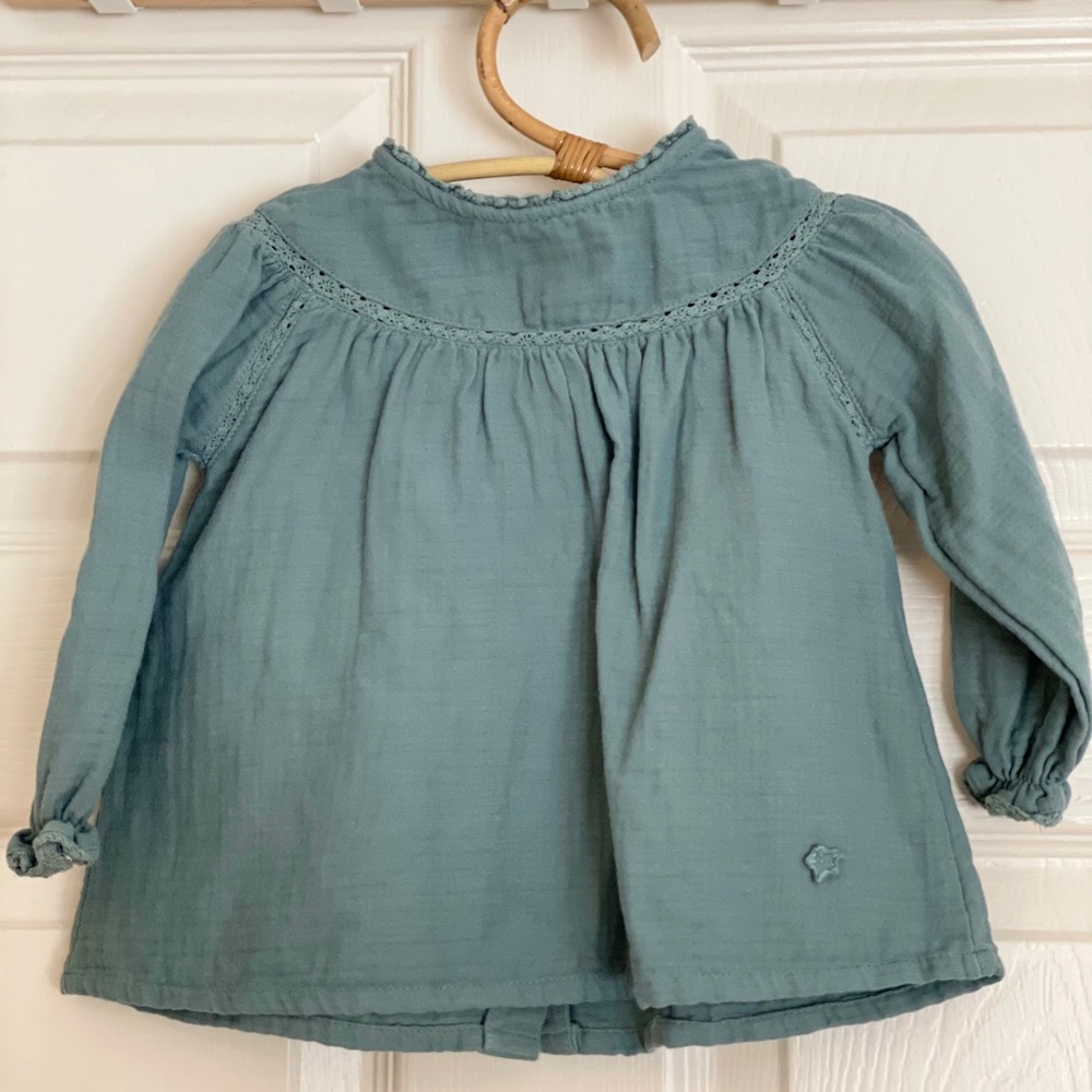 Tocoto vintage teal dress size 12months